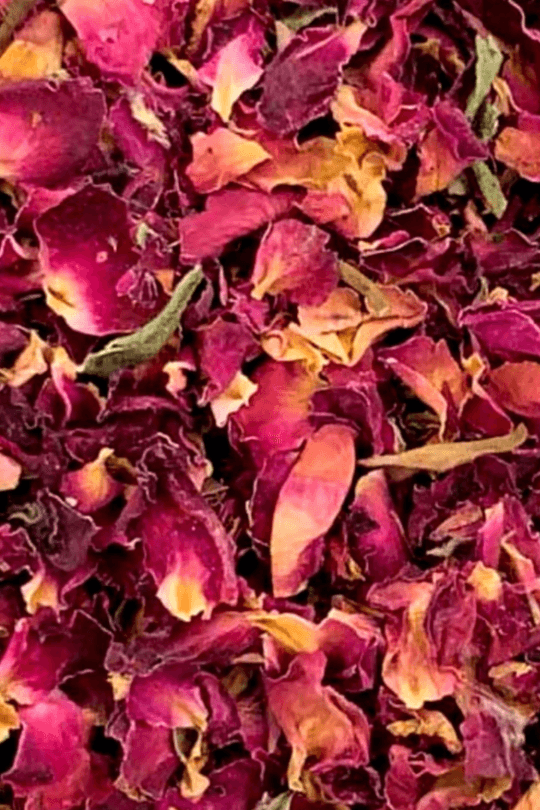 organic rose petals