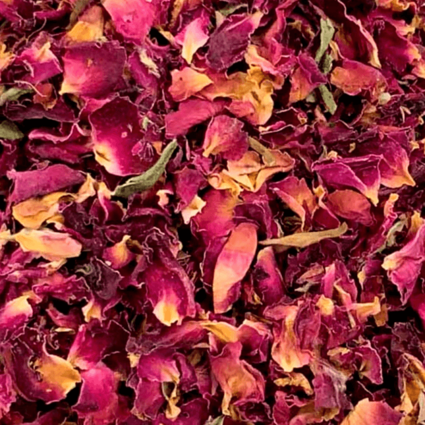 organic rose petals